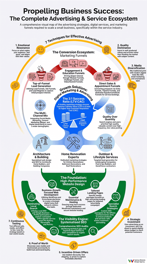 advertising strategy for small businesses Infographic