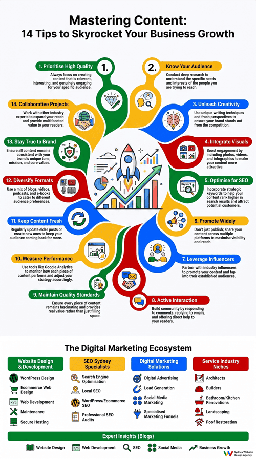 Content for marketing plan Infographic