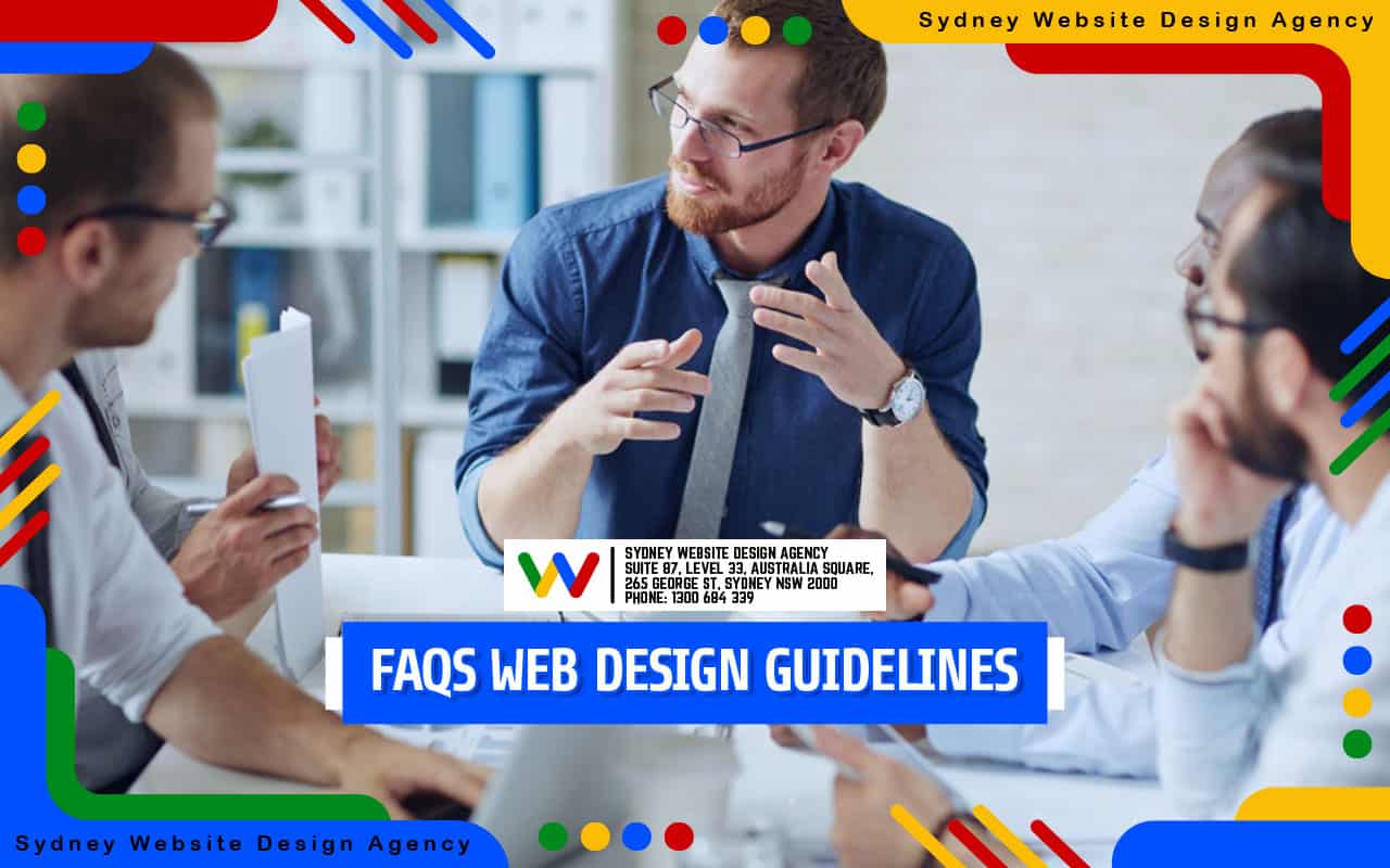 FAQs Web Design Guidelines