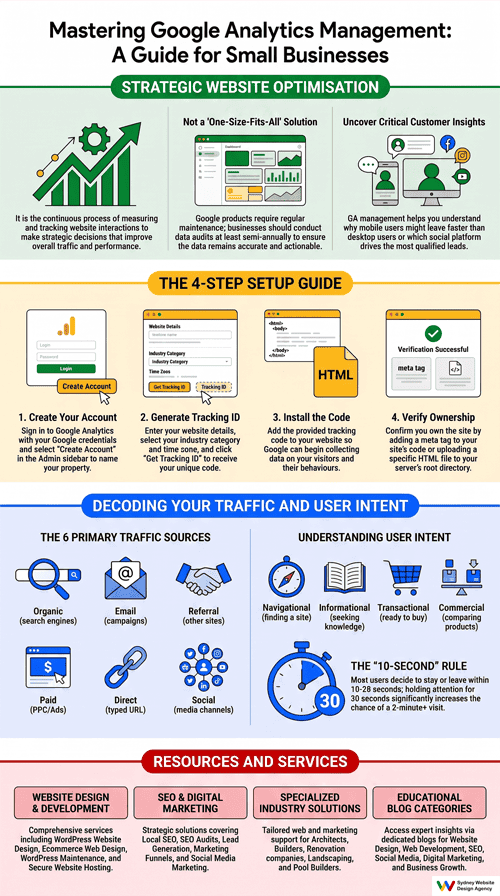 Google Analytics Management Infographic
