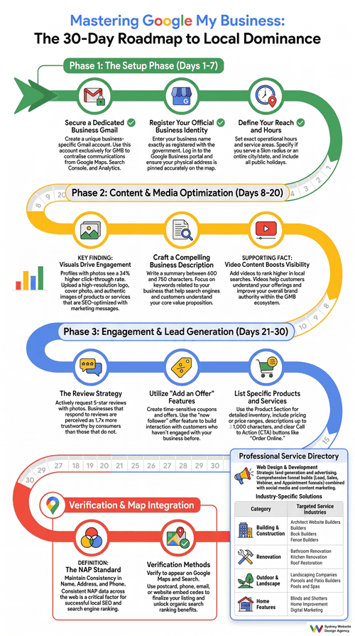 Google Listing for Business Infographic