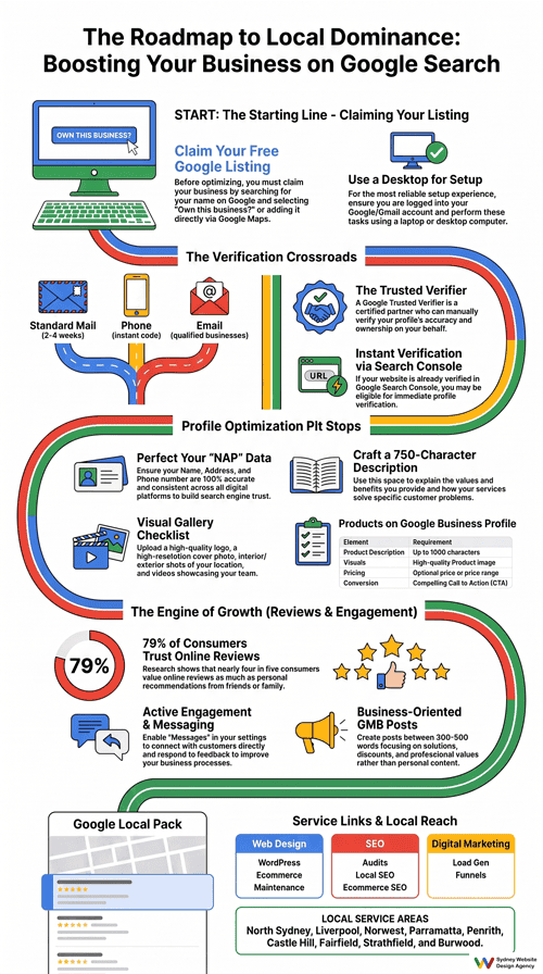 Google Local Search Infographic