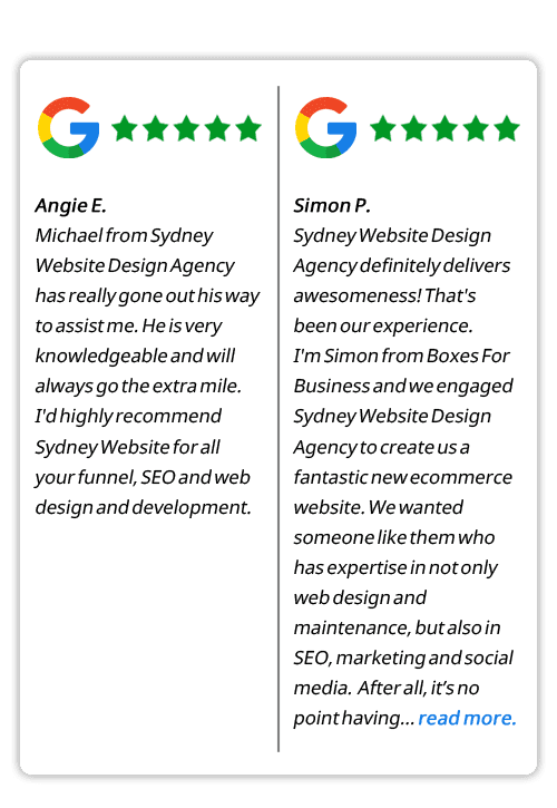 Google Reviews - Angie E and Simpon P Google Reviews - Angie E and Simpon P