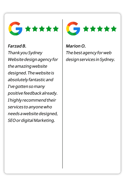 Google Reviews - Farzad R and Marion O Google Reviews - Farzad R and Marion O