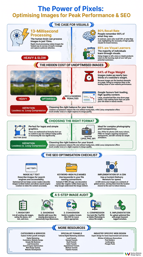 Image optimisation Infographic