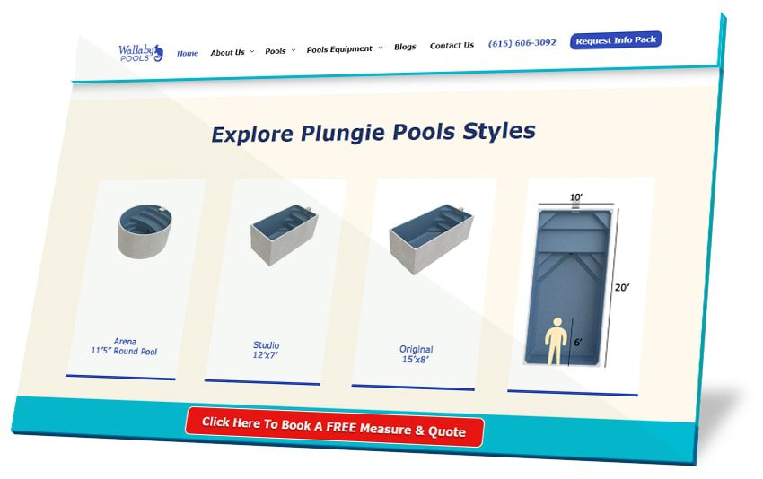 Plungie Pool Web Design B1