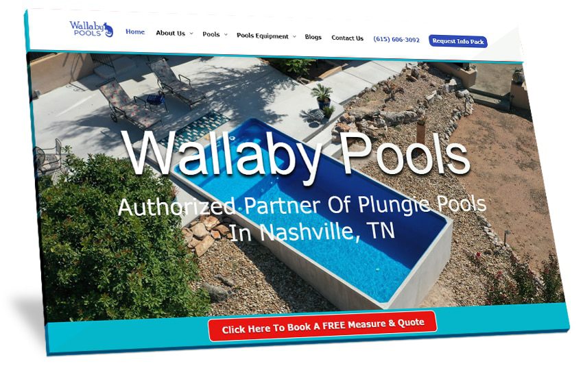 Plungie Pool Web Design B2