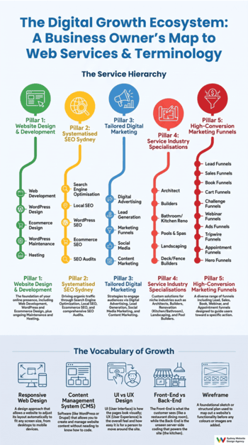 Web Design Terminology infographic