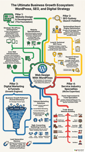 Web Design With WordPress infographic