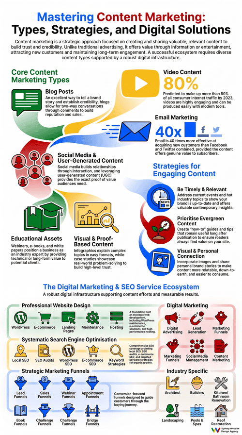 Content marketing ideas Infographic