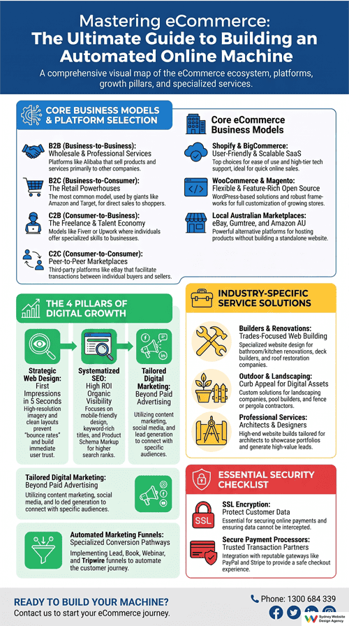 eCommerce website Sydney Infographic