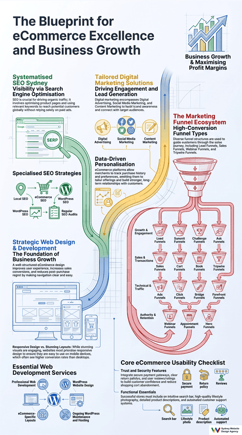 eCommerce website design Infographic