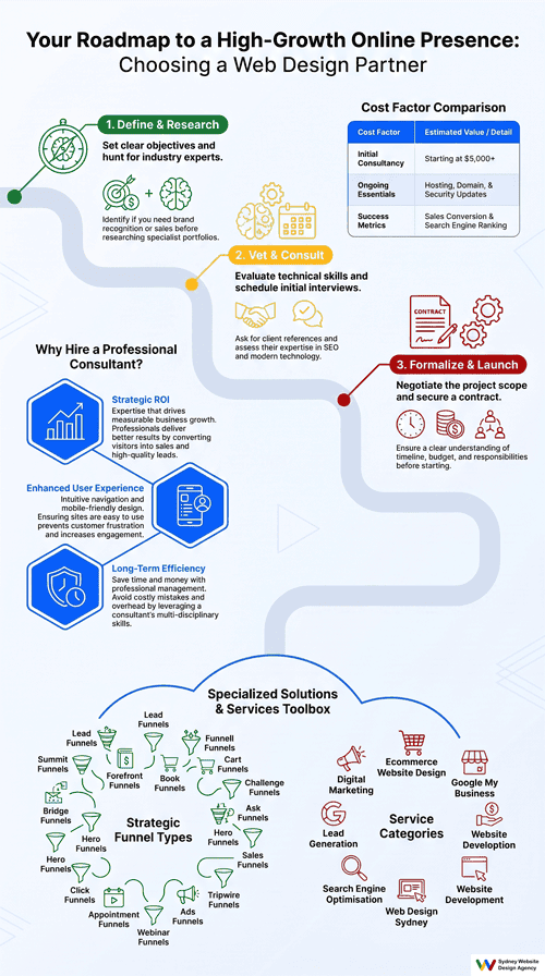 web design business infographic