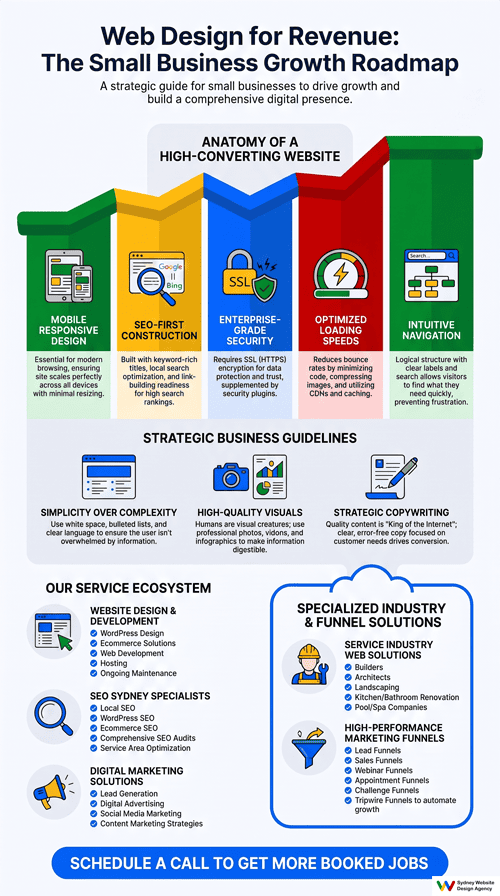 web design guidelines infographic
