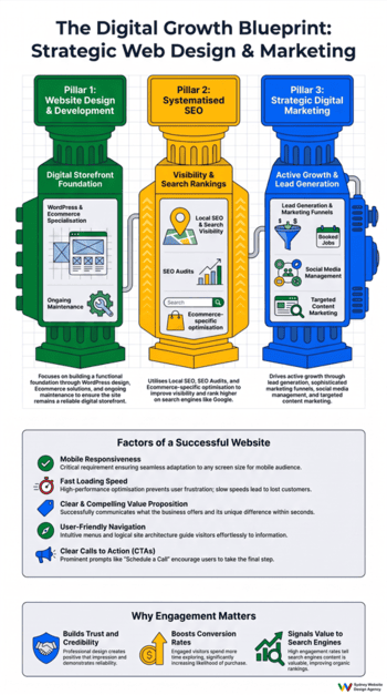 web design site infographic