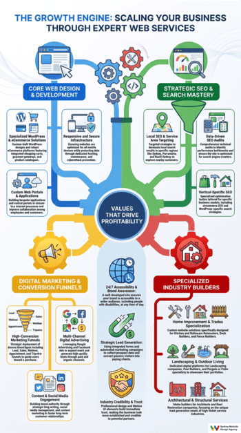 web development services infographic